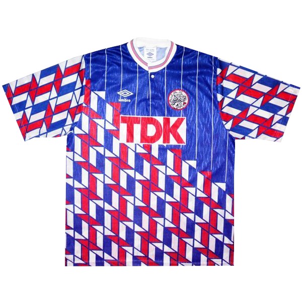 Tailandia Camiseta Ajax 2nd Retro 1990 1991 Azul